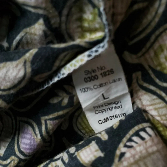 Vtg Tori Richard Button Front  Hawaiian Shirt Large - Picture 10 of 10